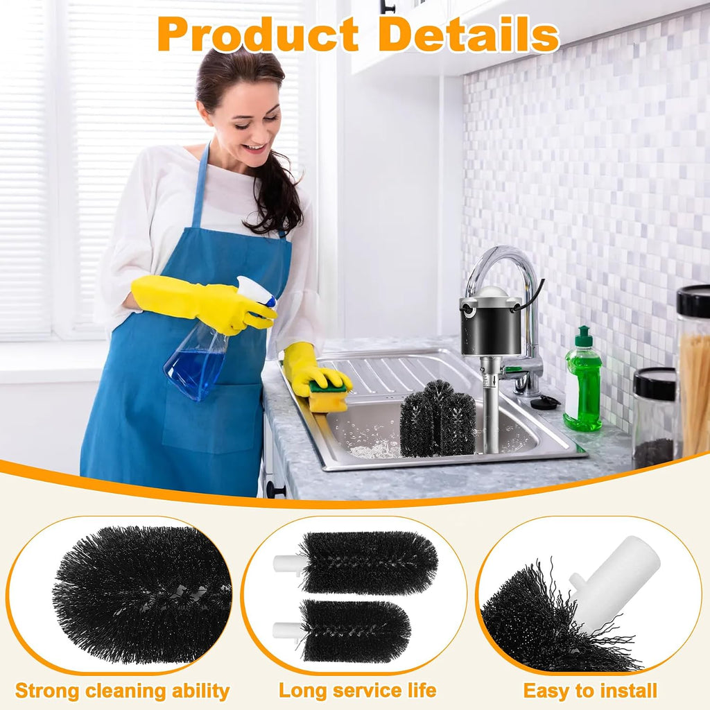 BRS-1722 Glass Washer Brush Part Kit Compatible with Bar Maid Glass Washer