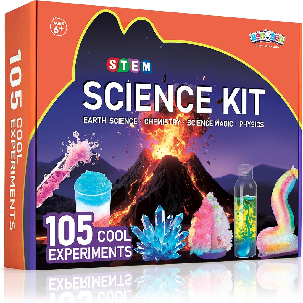 Science Kit for Kids Ages 8-12, 105 Experiments Set, Birthday Gift | STEM Toy for Boys Girls, Homeschool Classroom