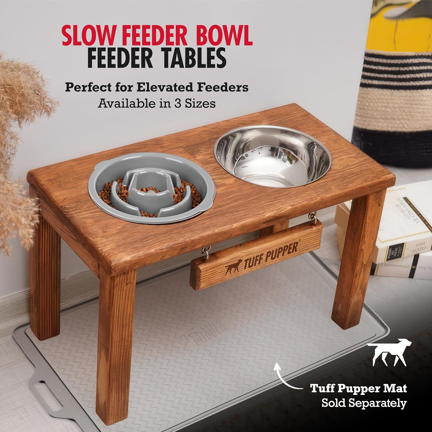 Slow Feeder Insert Bowl | Puzzle Maze Slows Down Eating | Elevated Feeder Tray Bowls | Standalone Dog Bowl | Pet