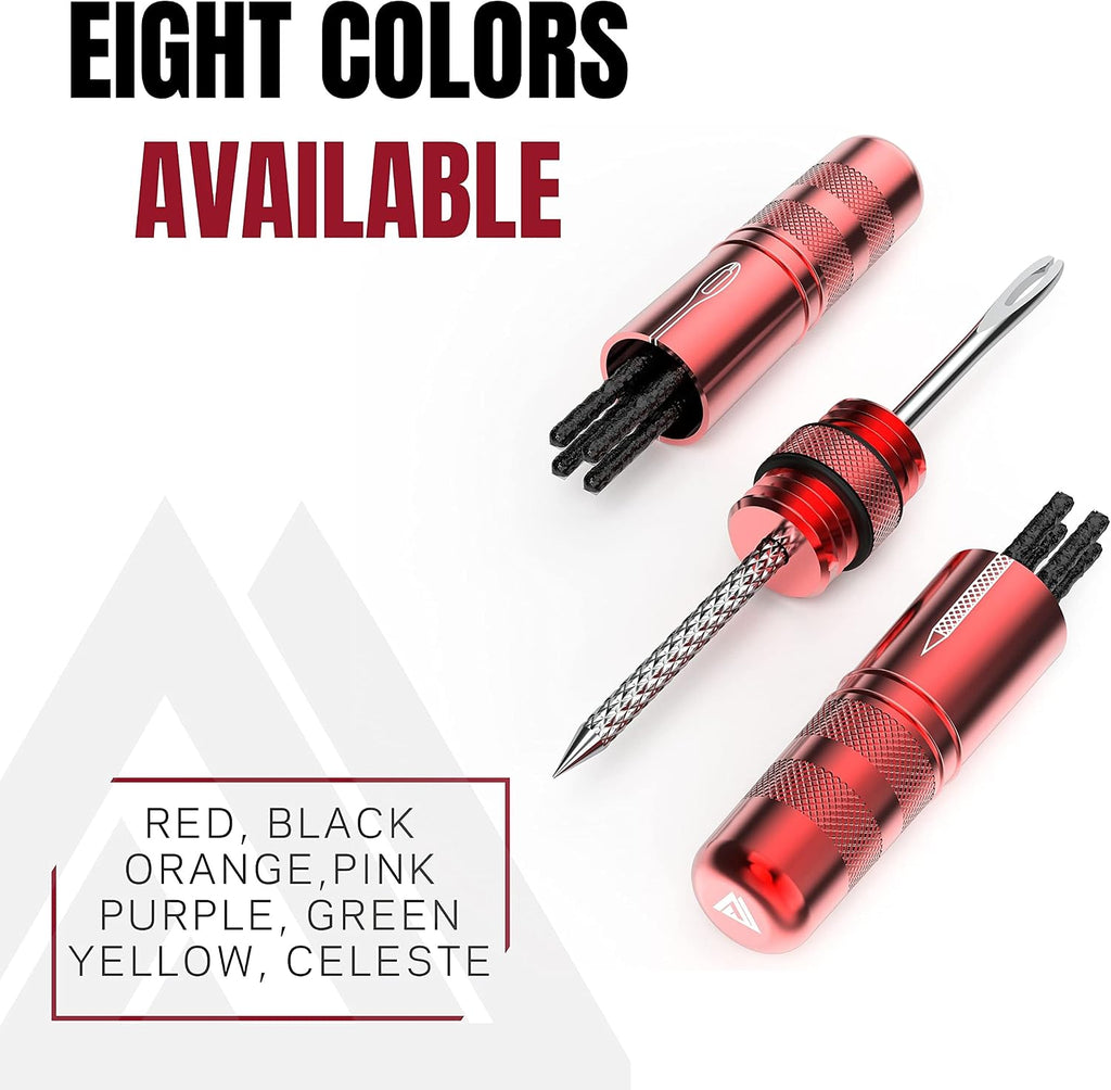 Tubeless Tire Repair Kit for Bikes 8 Colors! Fixes Mountain Bike and Road Bicycle Tire Punctures