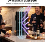 18 Bottle Dual Zone Thermoelectric Wine Cooler, Black