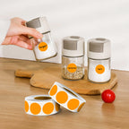 4 Rolls 4000PCS 1 inch Round Color Coding Circle Dot Labels, Orange Color- Coding Label Sticker for Home Office