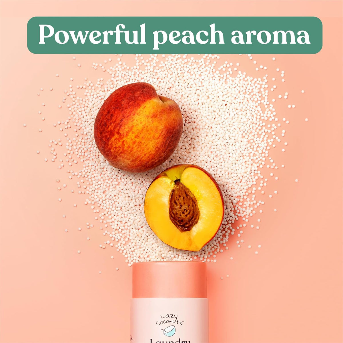 Laundry Scent Beads, Sweet Peach Scent Booster, Plastic-Free