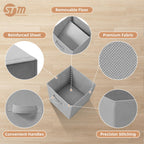 Storage Cubes, 11 Inch 4 Pack Collapsible Fabric Shelf Bins