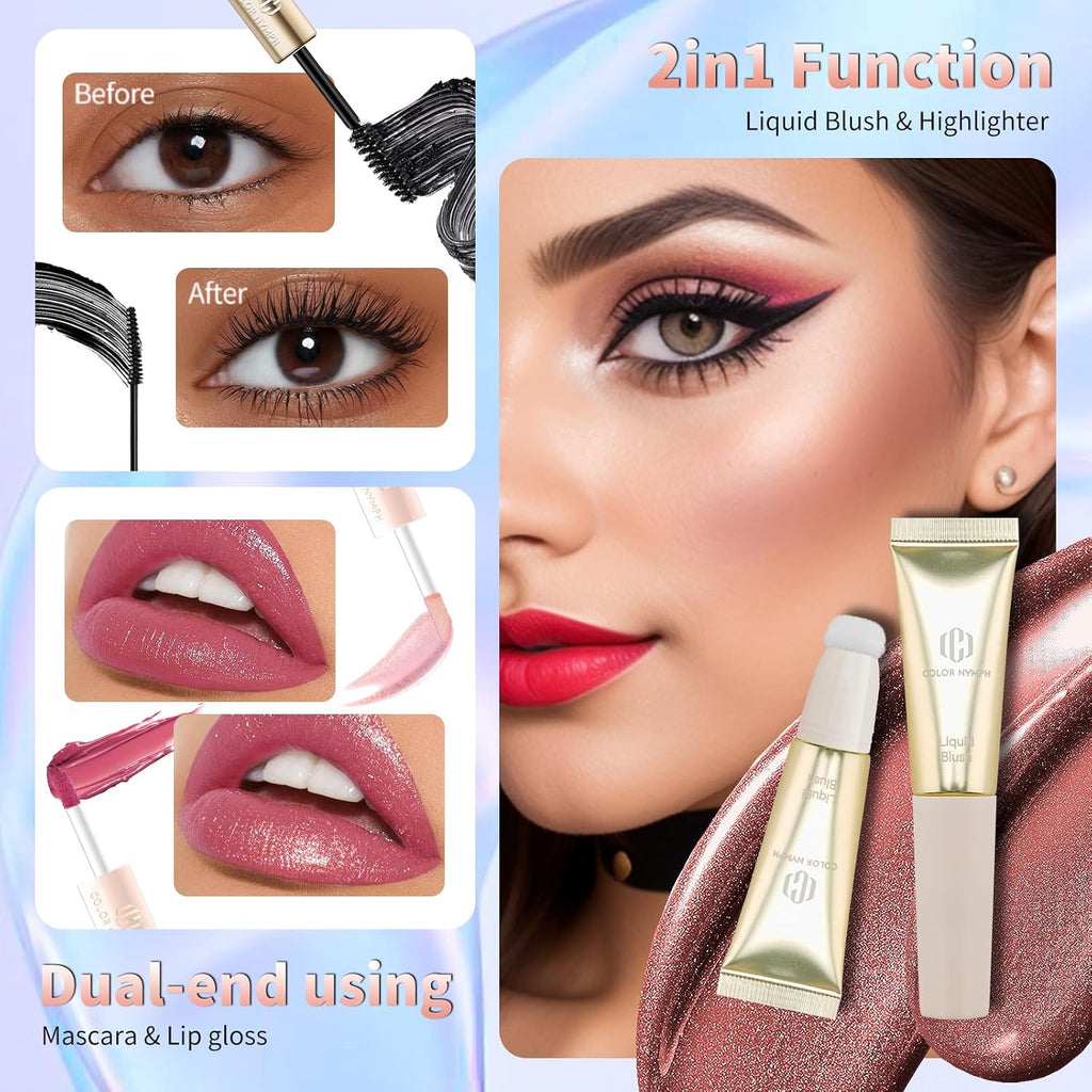 Makeup Kit For Girls, Women Make Up All In One Makeup Set For Starter With Sequin Bag, 9 Colors Eyeshadow Palette
