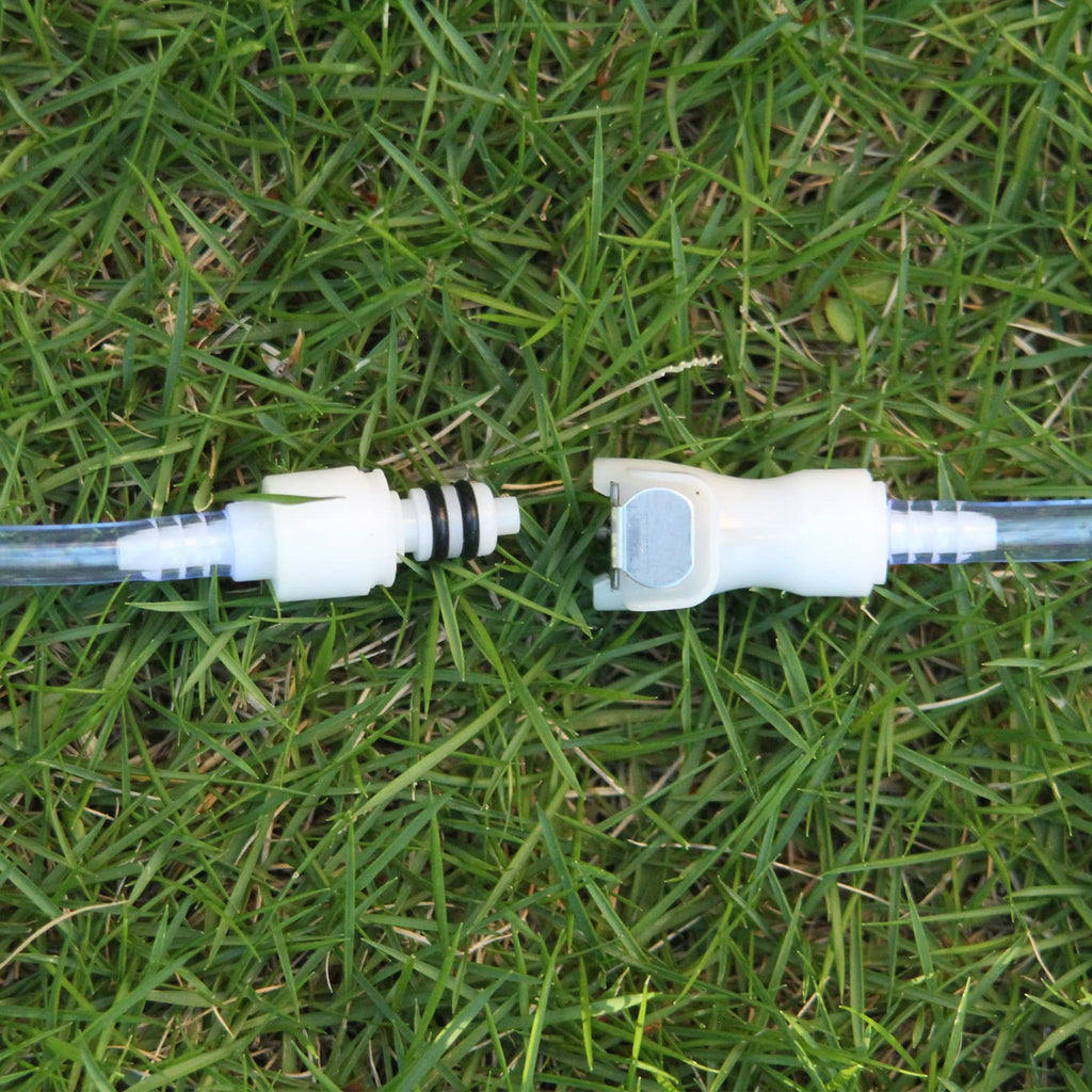 BBTUS 2Pcs 1/8" Plastic Hose Barb insert Quick Connector Disconnect Fitting