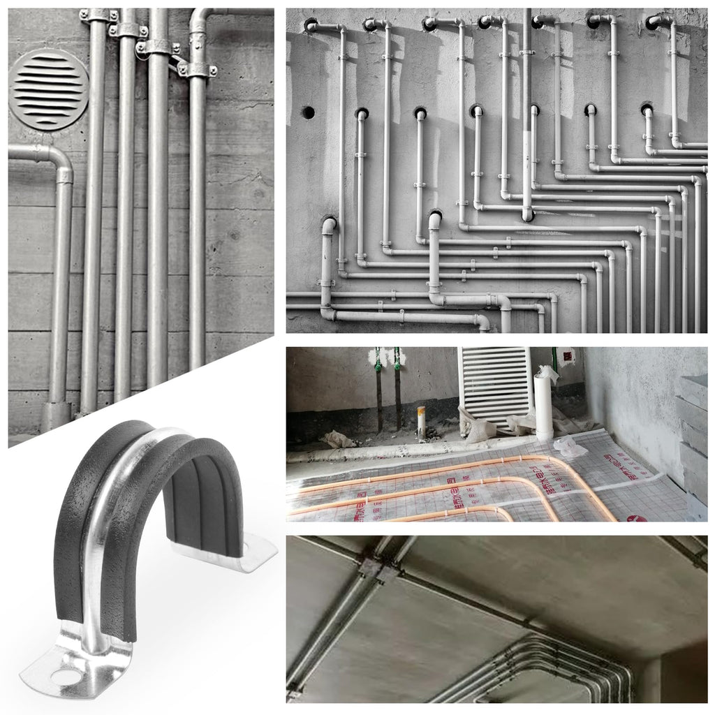 JDHGSHL 20PCS 1-9/16 Inch Reinforced Rigid Pipe Strap