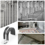 JDHGSHL 20PCS 1-9/16 Inch Reinforced Rigid Pipe Strap