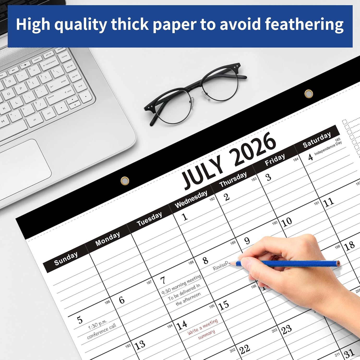 Desk Calendar 2026-2027,July 2026 to December 2027, Desk calendar 2026-2027 with to-do list,2027 Calendar 18