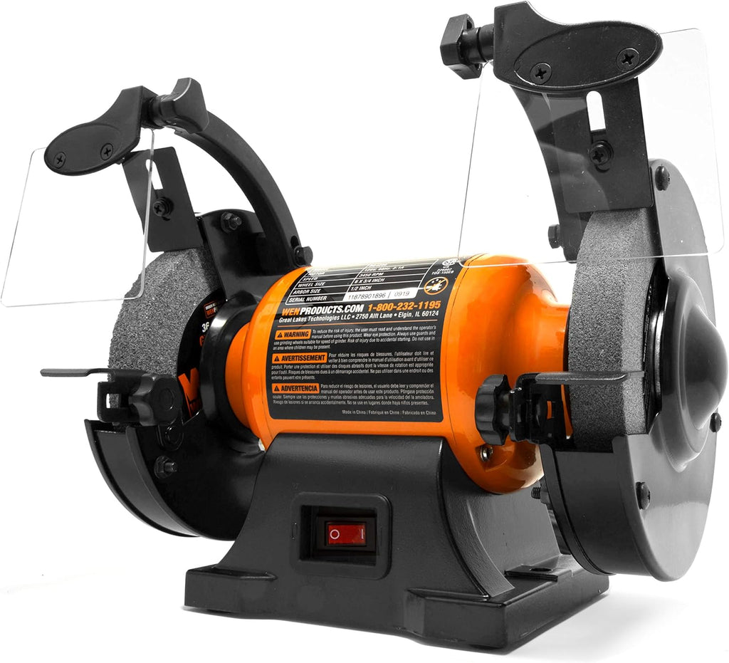 BG4260 2.1-Amp 6-Inch Single Speed Bench Grinder, Orange,black