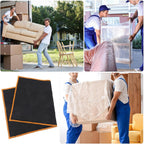 Heavy Duty Black Nonwoven Moving Blanket for Furniture Shipping and Packing