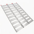 Tri Fold Aluminum Loading Ramp for Pickup Trucks, 75x50 in, 1500 LB Capacity, Portable Heavy Duty Lawn Mower Ramp