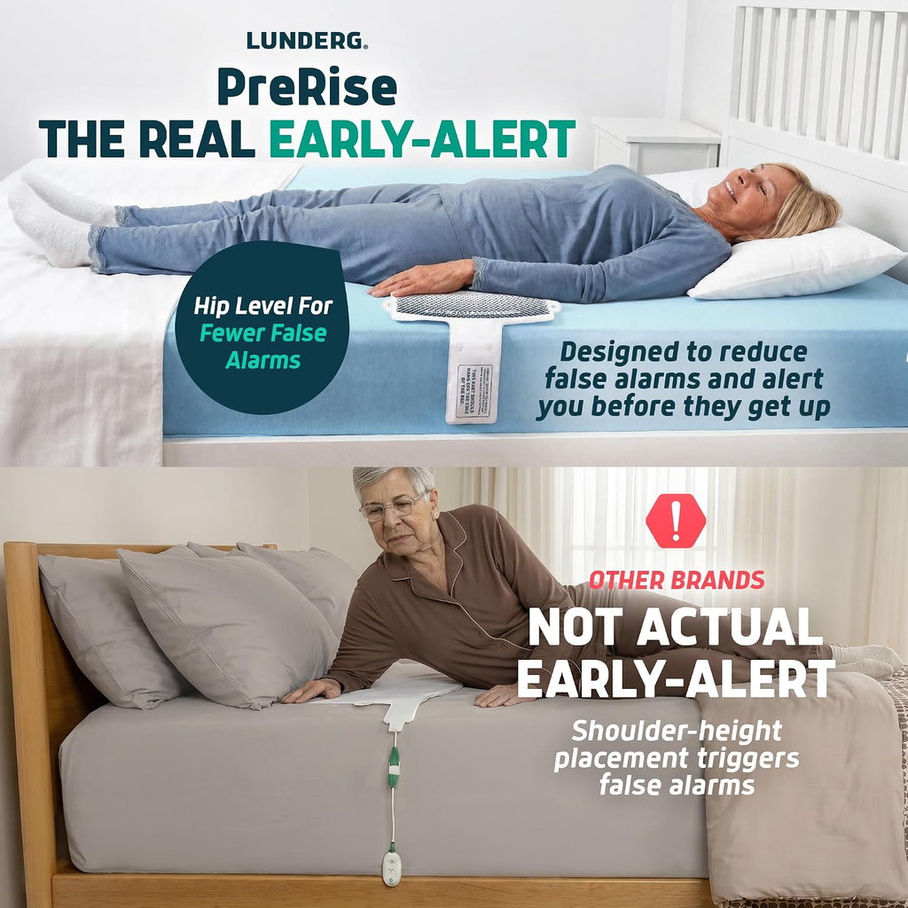Wireless Early Alert Bed & Chair Alarm Set for Elderly