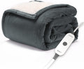 Electric Throw Royal Mink Sherpa Heated Blanket, 4 Heat Settings, 4-Hour Auto Shut-Off, Fast Heating, Luxurious and