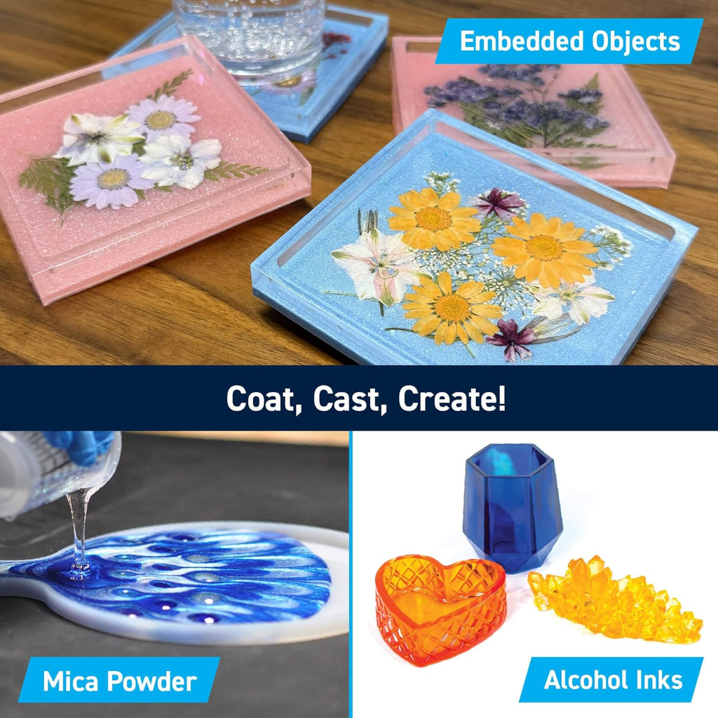 Table Top Epoxy Resin - 1 Gallon Kit for Bars and Countertops | Two-Part Epoxy Coating for Bars and Tables