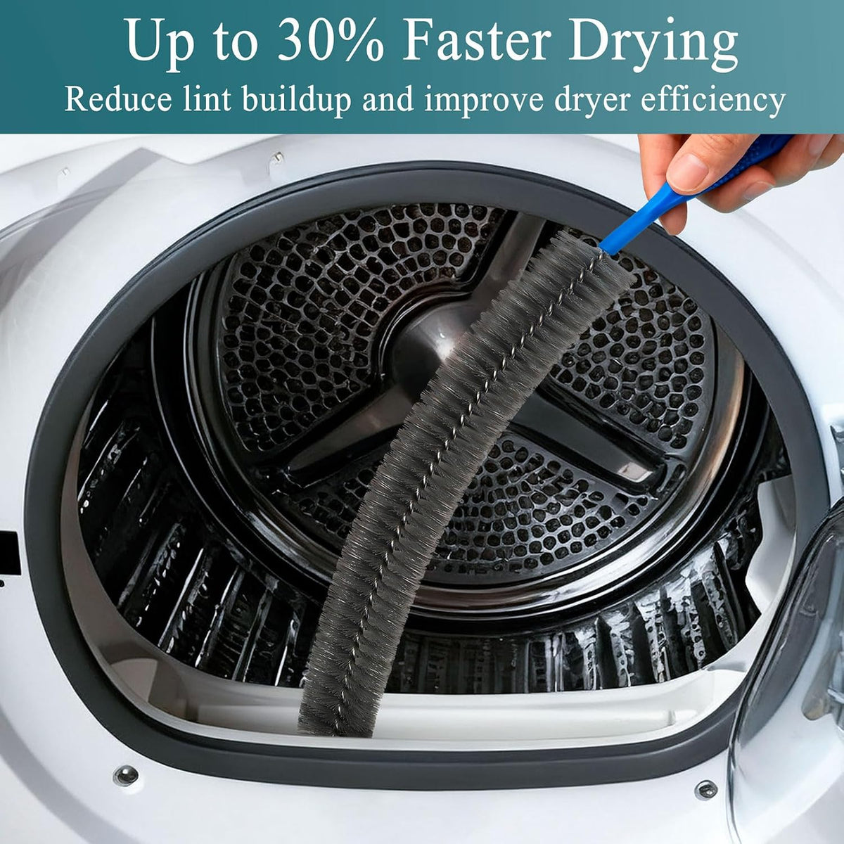 Dryer Vent Cleaner Kit, Drain Brush, Window AC Vent Refrigerator Coil Brush