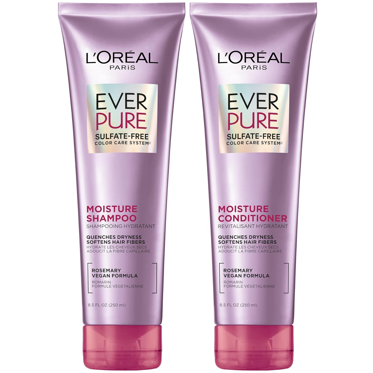 EverPure Moisture Shampoo and Conditioner Set, Sulfate-Free Hair Care for Dry or Color-Treated Hair with Rosemary