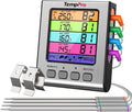 TempTrack Digital Meat Thermometer with 4 Temperature Probes