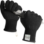 2 Pairs ANSI A7 Cut Resistant Gloves, Mandoline Glove for Kitchen, Breathable & Comfortable, Food Grade Cutting