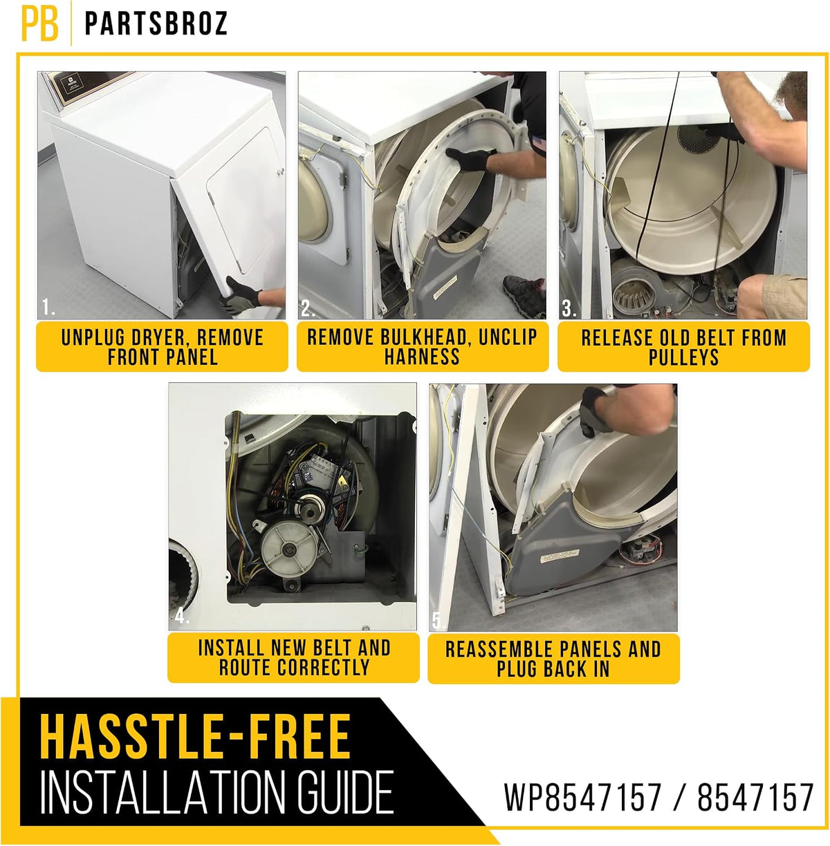 Dryer Belt for Whirlpool WED8600YW1