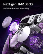 D10 PC Controller - Elite Wireless Bluetooth Pro Controller with TMR Joystick, Dual-Mode Triggers & Full Mechanical