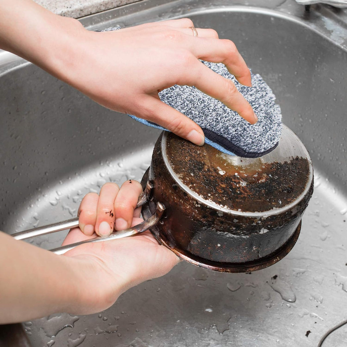 Multi-Purpose Sponges Kitchen By Scrub-it - Non-Scratch Microfiber sponges for Cleaning, Along with Heavy Duty