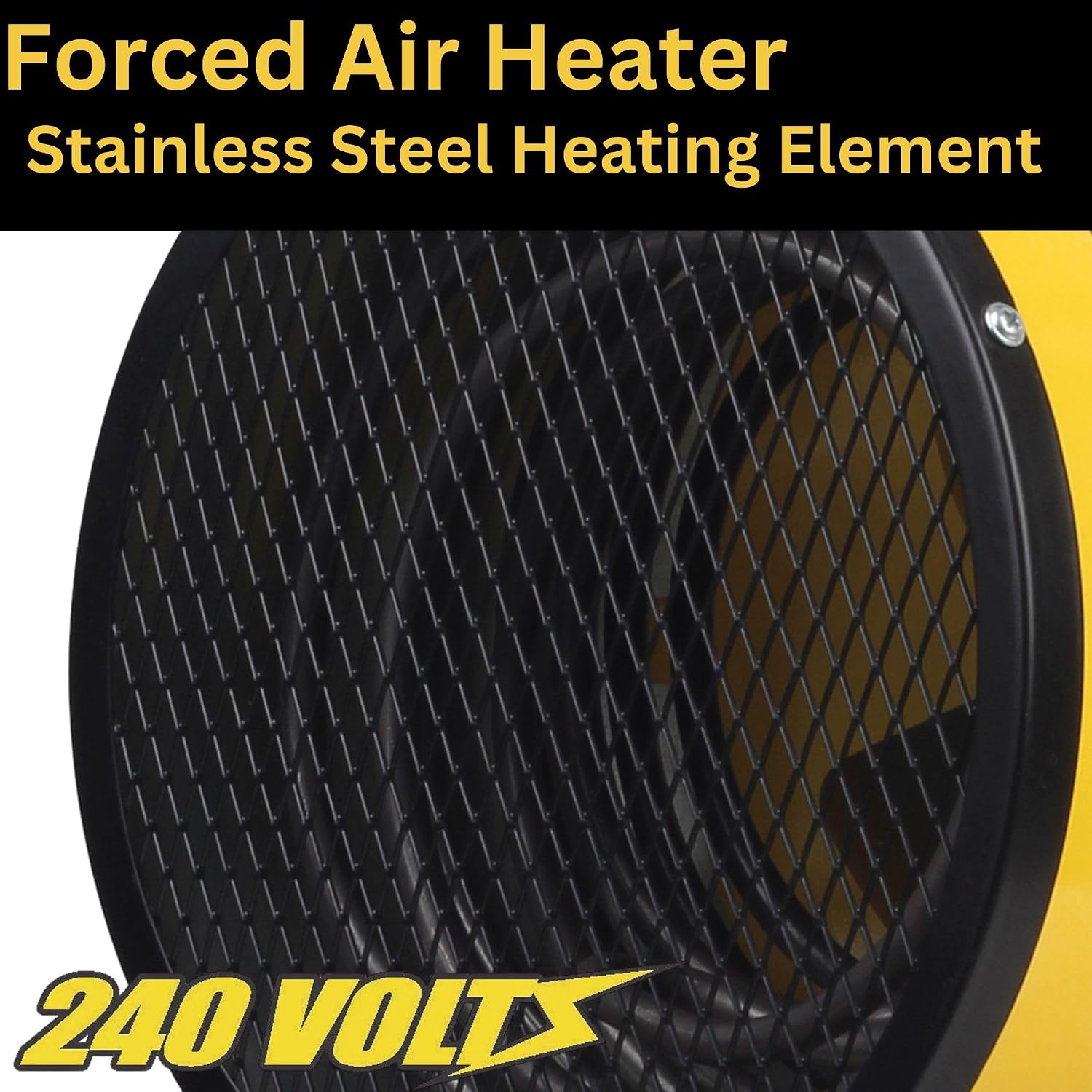 240V Electric Space Heater for Garage, 3750W, 12800 BTU - EUH4000 | 6-20P Plug, Electric Industrial Garage Heater