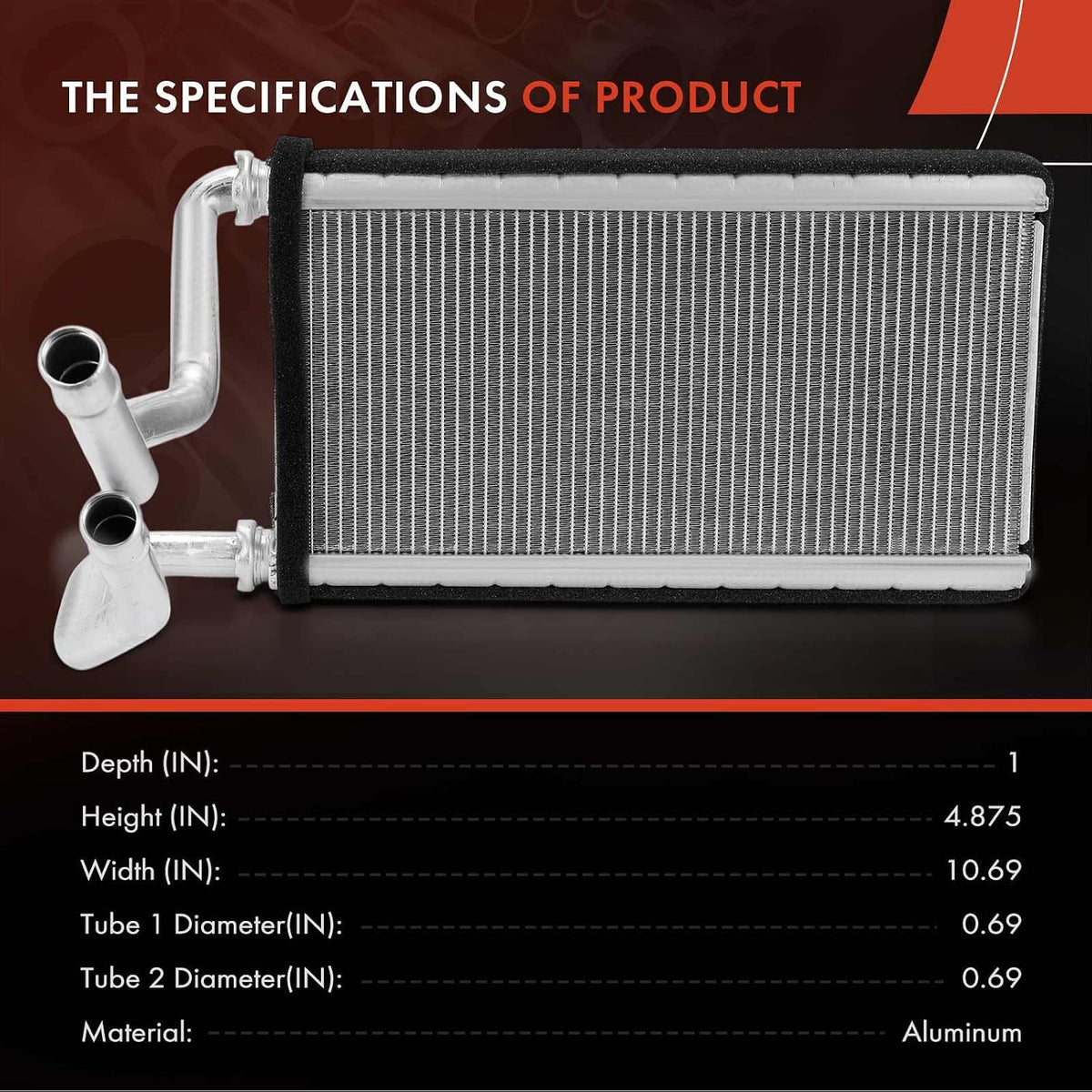 A-Premium HVAC Heater Core Compatible with Toyota & Lexus