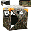 360 Degree Hunting Blind, 2-3 Person Pop Up Ground Blind | with Silent Slide Windows & Carrying Bag, Portable