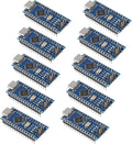 10PCS USB C Nano V3.0 Board, ATmega328P, CH340G Chip 5V 16M, Microcontroller Compatible with Arduino