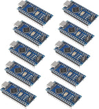 10PCS USB C Nano V3.0 Board, ATmega328P, CH340G Chip 5V 16M, Microcontroller Compatible with Arduino