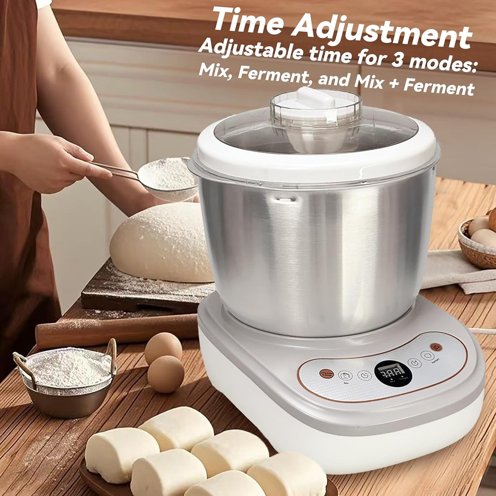 Dough Maker with Ferment Function 7.4Qt Large Capacity Dough Mixer,Commercial& Household Bread Mixer forPizza