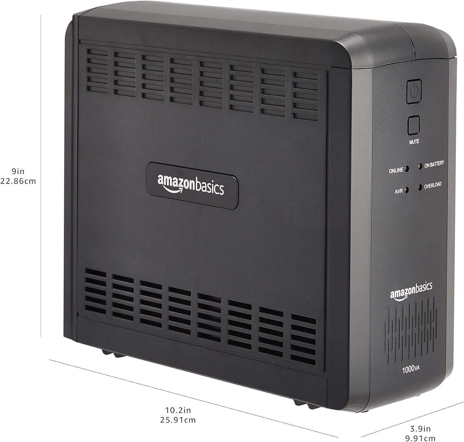 UPS Battery Backup & Surge Protector, 1000VA/550W, 9 Outlets, Line Interactive Uninterruptible Power Supply with AVR