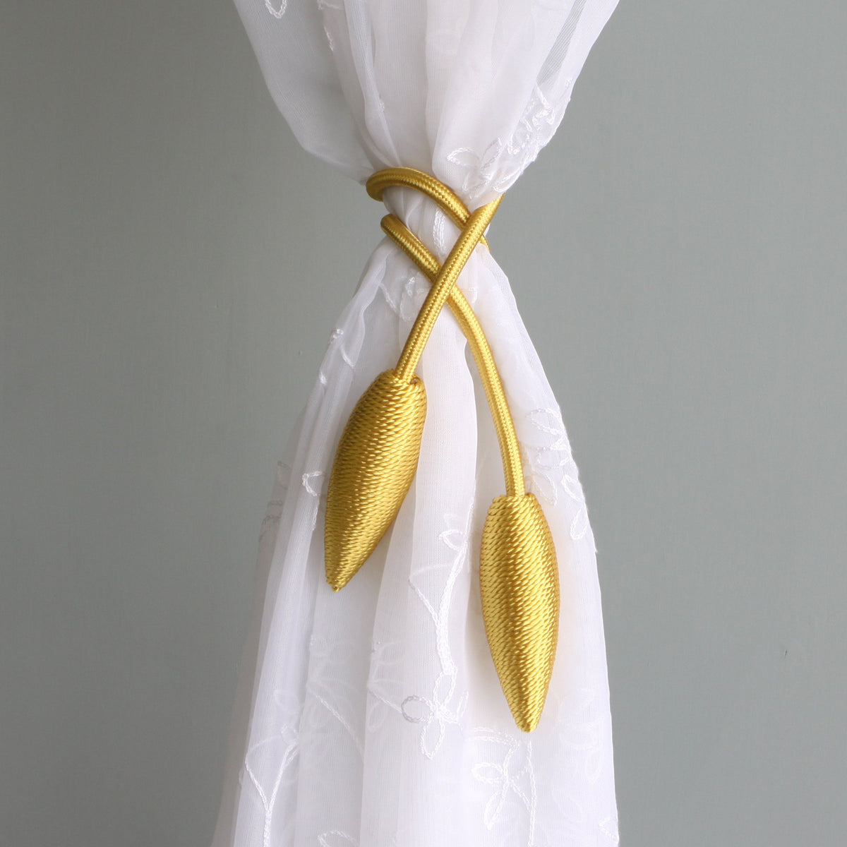 2-Pack Creative Curtain Tiebacks Random Modelling Curtain Holdbacks Eelicate Simple Type, Gold