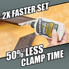 Speed Set Wood Glue 8 Oz. – Fast-Setting PVA Adhesive with 15-Minute Clamp Time – 4363