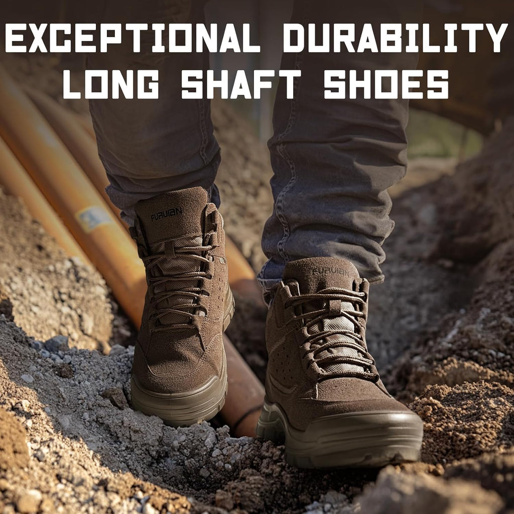 Steel Toe Boots for Men Women Lightweight Work Boots Pioneer Series | ASTM Certificated Safety Shoes, Width Option