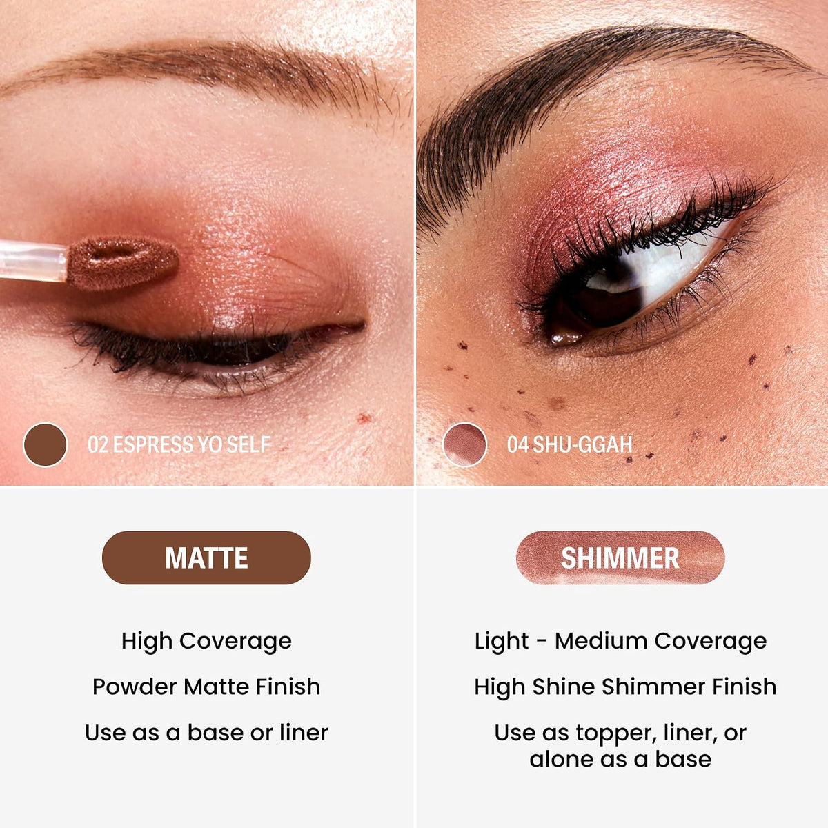 Liquid Eyeshadow STAY-N, Buildable & Blendable, Shu-ggah