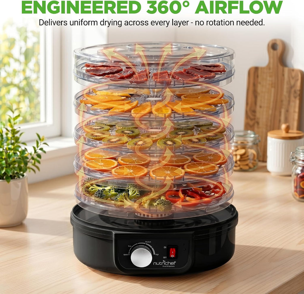 Food Dehydrator Machine - Professional Electric Multi-Tier Food Preserver, Meat or Beef Jerky Maker, Fruit &