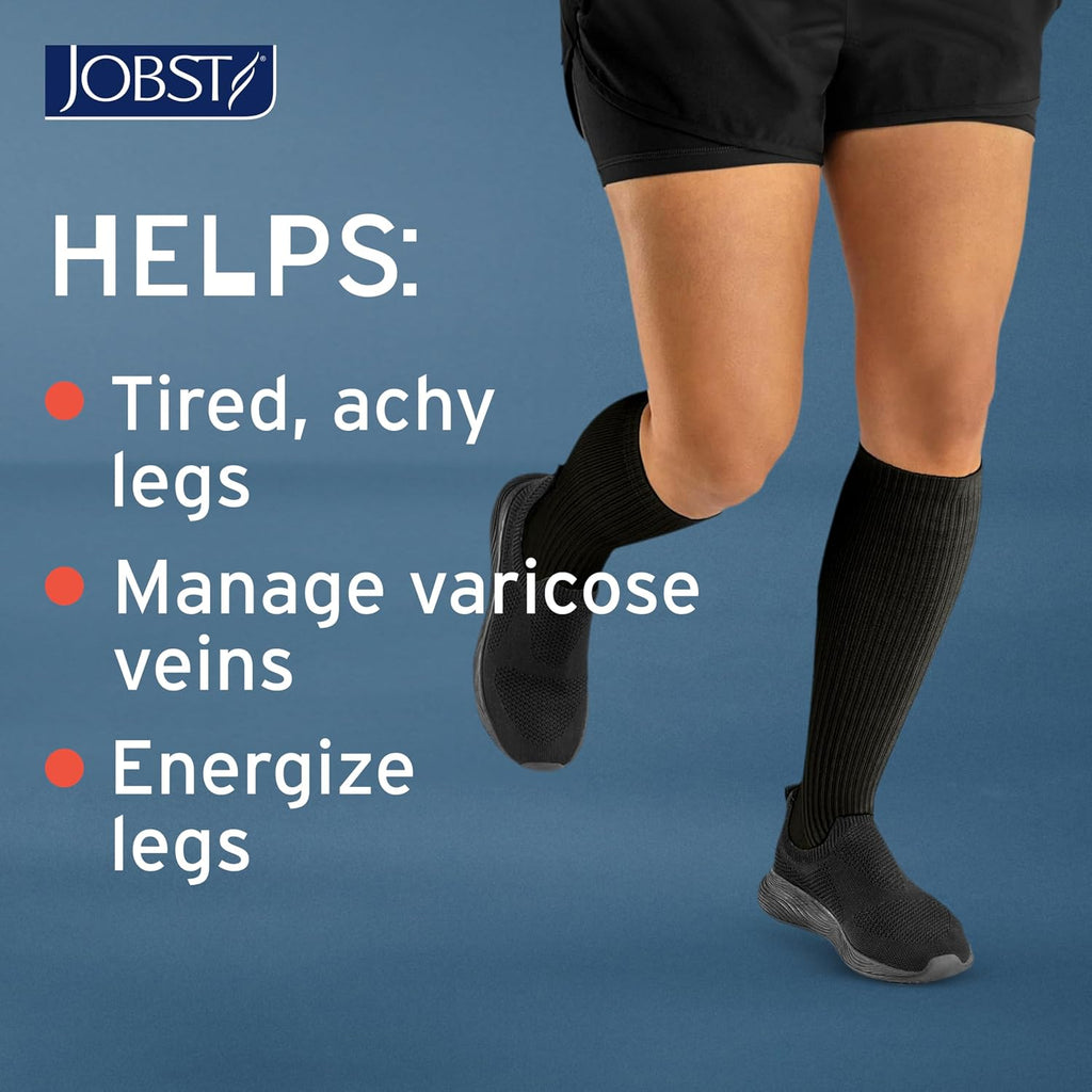 ACTIVA Athletic 20-30 mmHg Compression Socks Knee High, Closed Toe