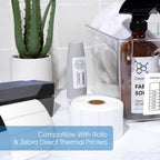 4" X 4” Direct Thermal Labels (1400 Count, 4 Rolls) Perforated