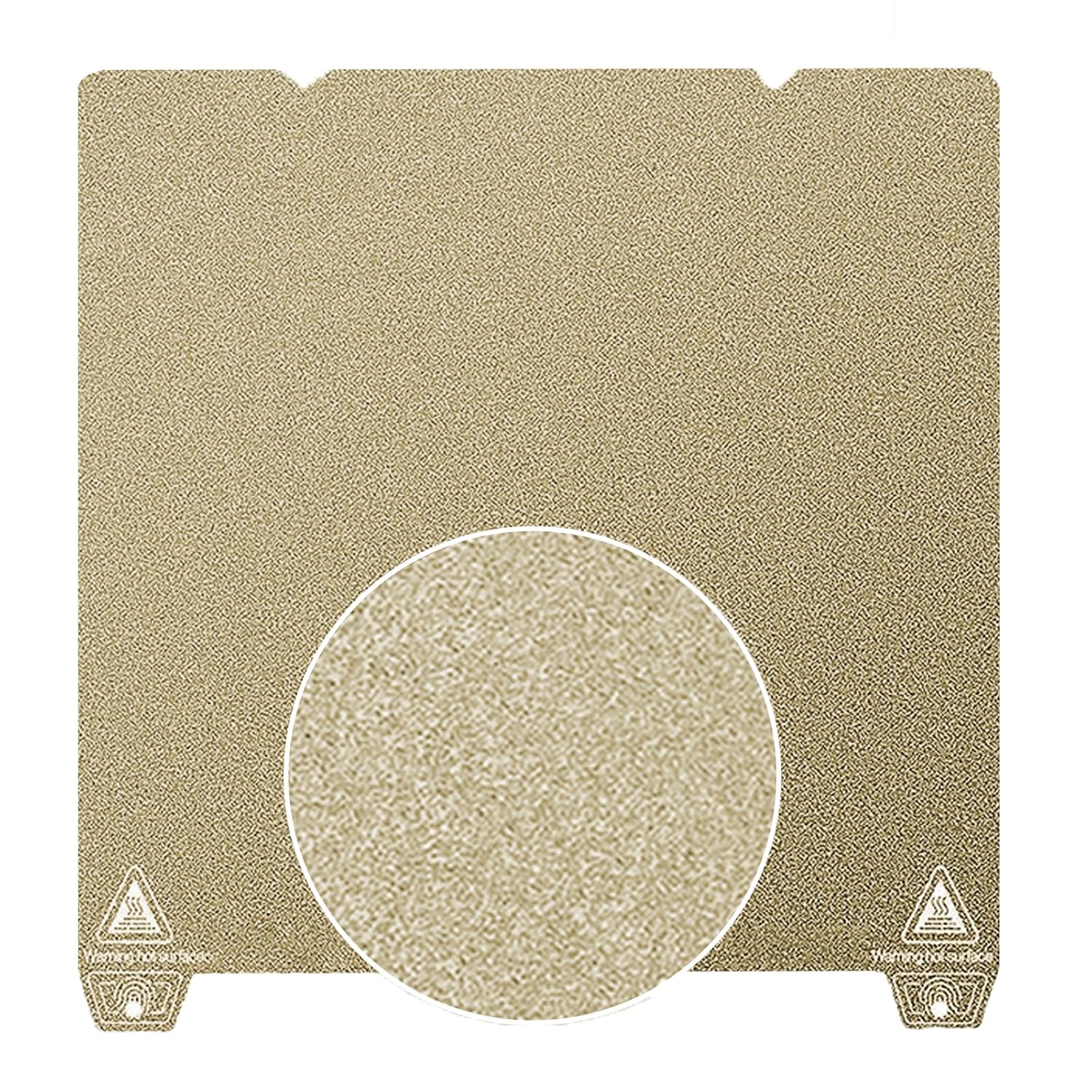 Double-Sided Textured PEI Sheet 235x235m,3D Printe Build Plate Spring Steel Print Bed (no Magnetic Base) for Creality