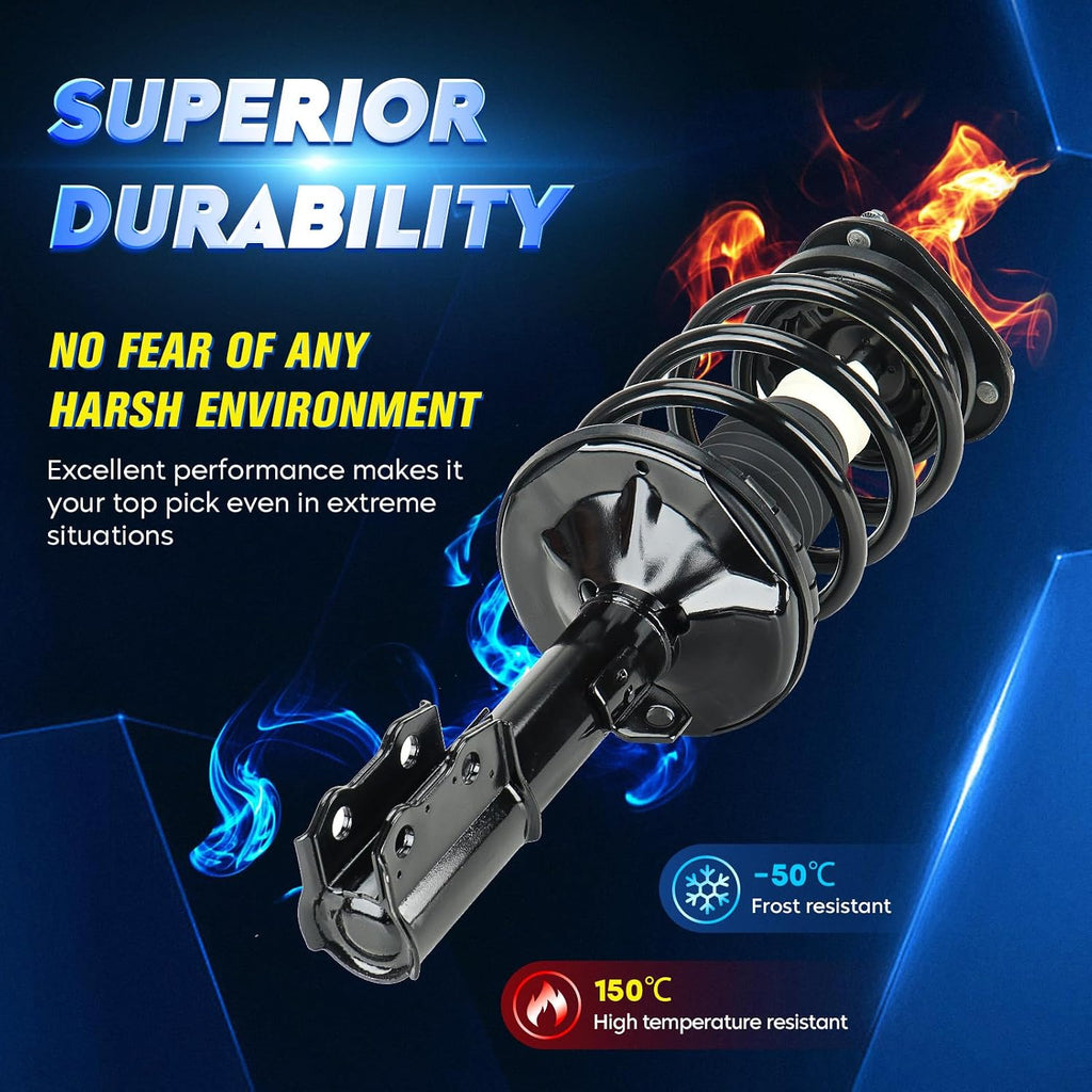 Front Strut Shock Assembly w/Coil Spring for Toyota Corolla 2003-2008, Replace 172114 172115, Left & Right, 2PCS
