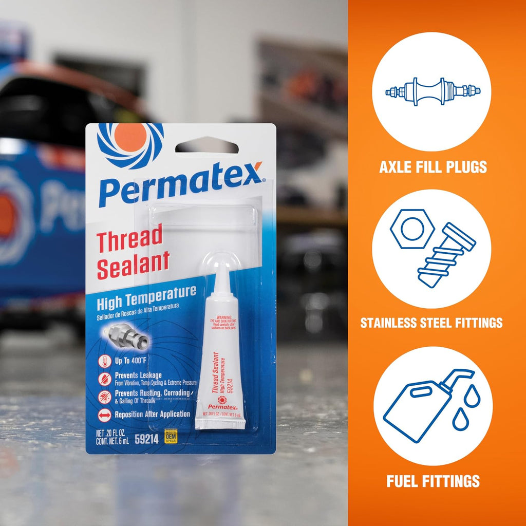 59214 High Temperature Thread Sealant, 6 ml Tube