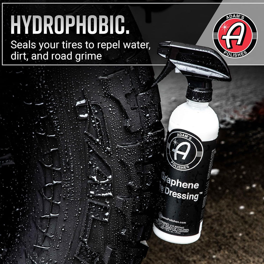Graphene Tire Dressing - Deep Black Finish W/Graphene Non Greasy Car Detailing | Use W/Tire Applicator After Tire