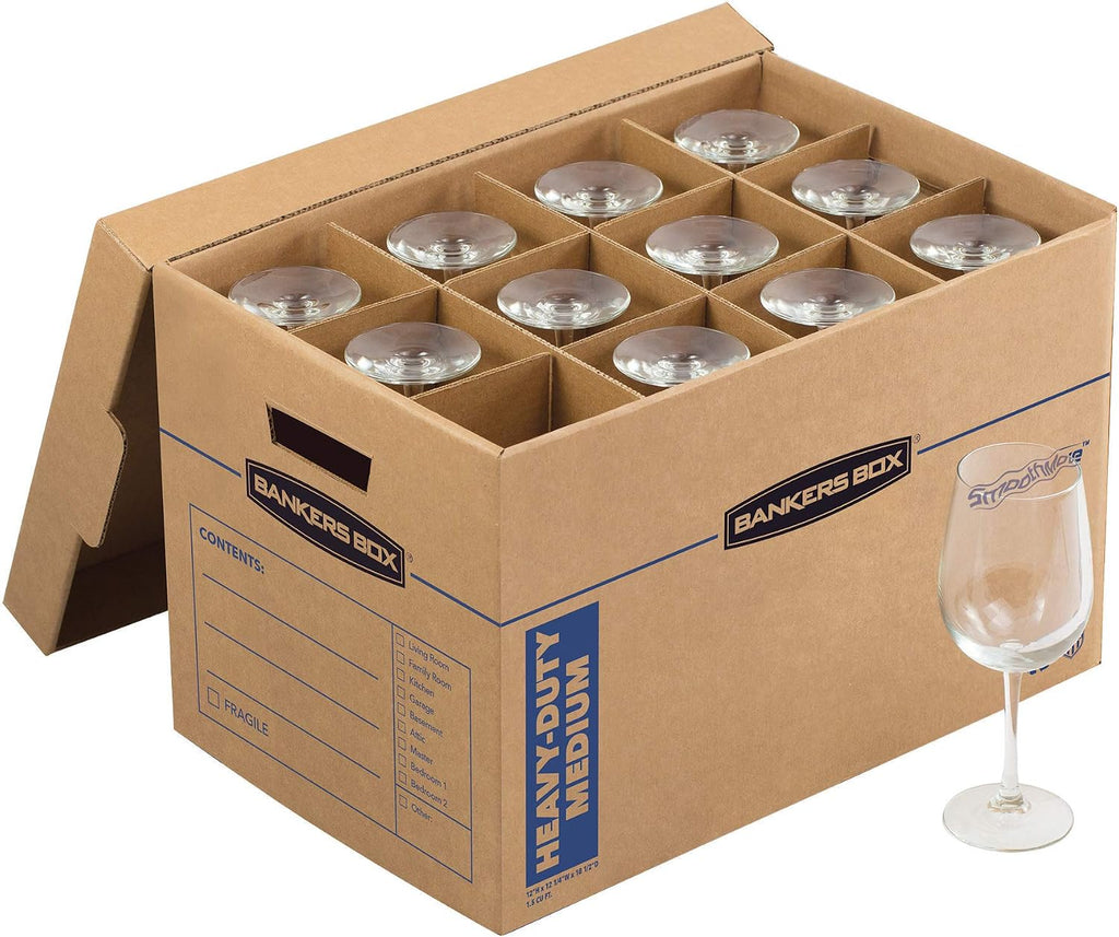 1-Pack Kitchen Kit Moving Box with Dividers