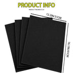 Foam Pad, 4 Pack Packing Foam, Black Foam Padding for Cases
