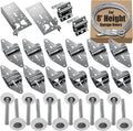 Garage Door Hinges and Rollers for 8' Height Garage Doors, Garage Door Hardware Kit Include Hinges, Rollers, Top