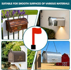 Universal Mailbox Flag Replacement Kit for Post Mount & Wall Mount Mailboxes, Easy-Install, Weather-Proof & Tool-Free