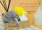 Large 70g Loofah Sponge, 2 Gray + 1 Illuminating Yellow, 3 Pack