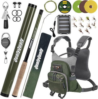 Tenkara Fly Rod Combo Beginner Kit, Tenkara Fishing Rod in 8.7ft/10.6ft/11.6ft 24T Fly Fishing Kit with Telescopic